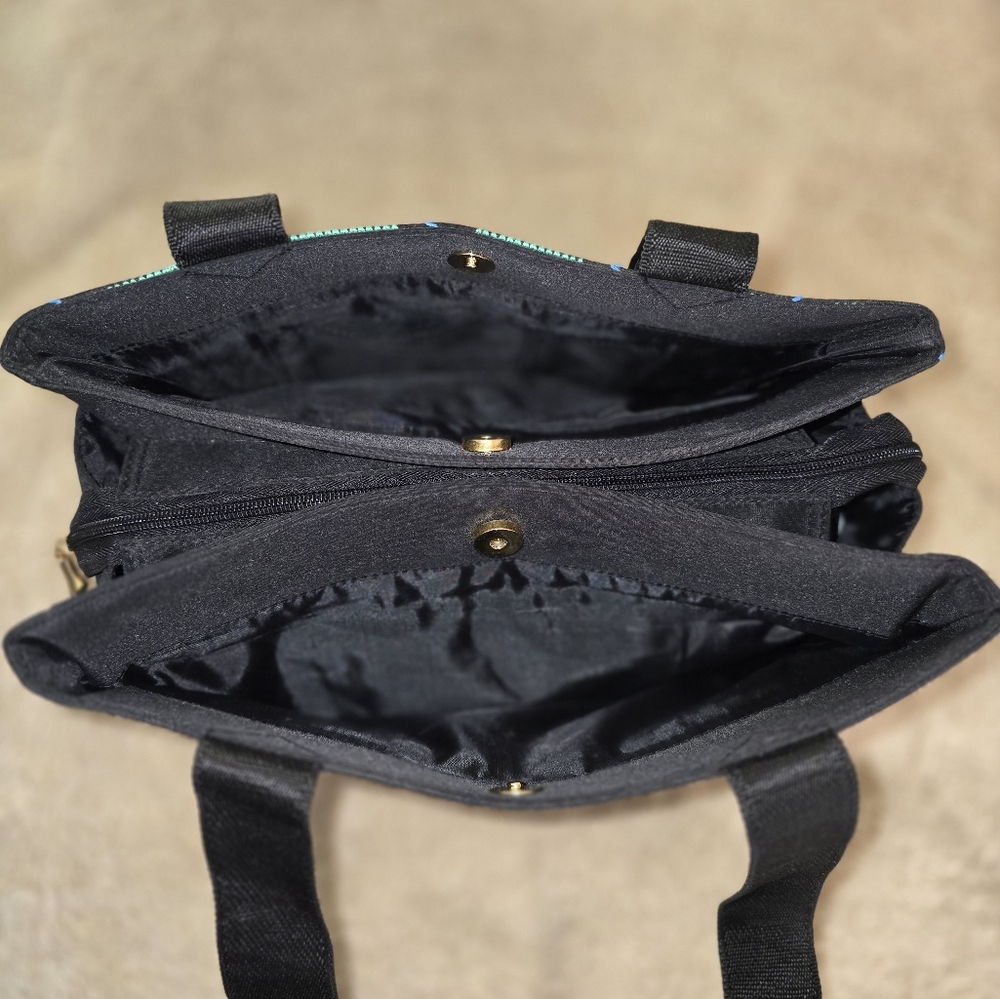 Valentino Rossa Nylon Triple Compartment Tote. NWOT - Picture 11 of 16